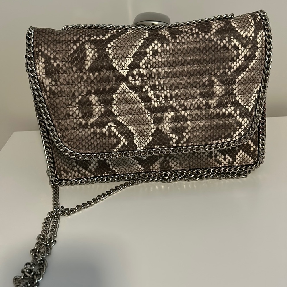 Snake print purse